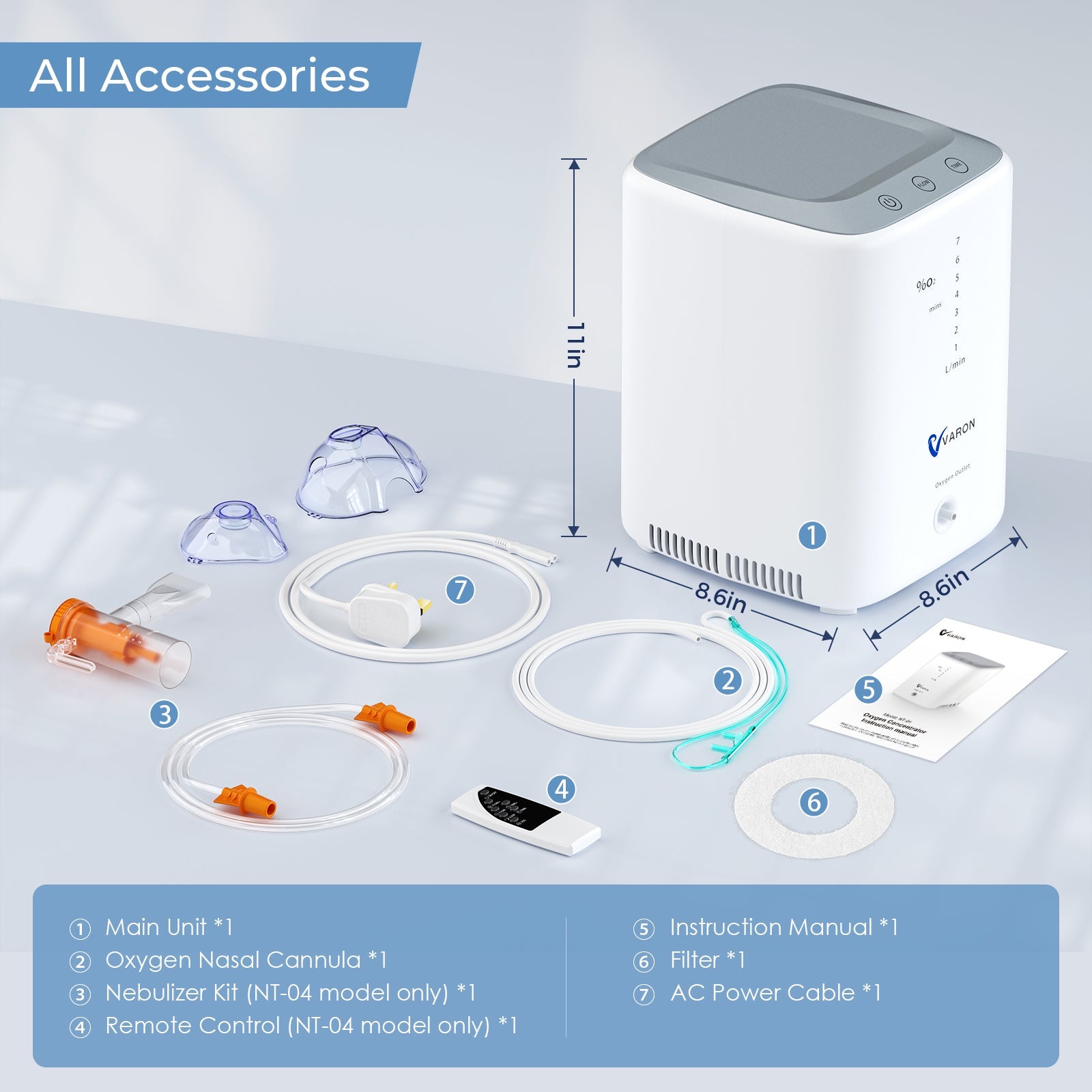 1-7L/Min Home Oxygen Concentrator VH-3