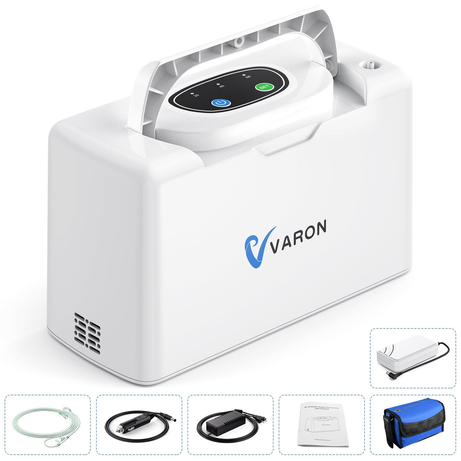 VARON 3L/min Portable Oxygen Concentrator VL-2 & Battery & Charger Bundle - VARON