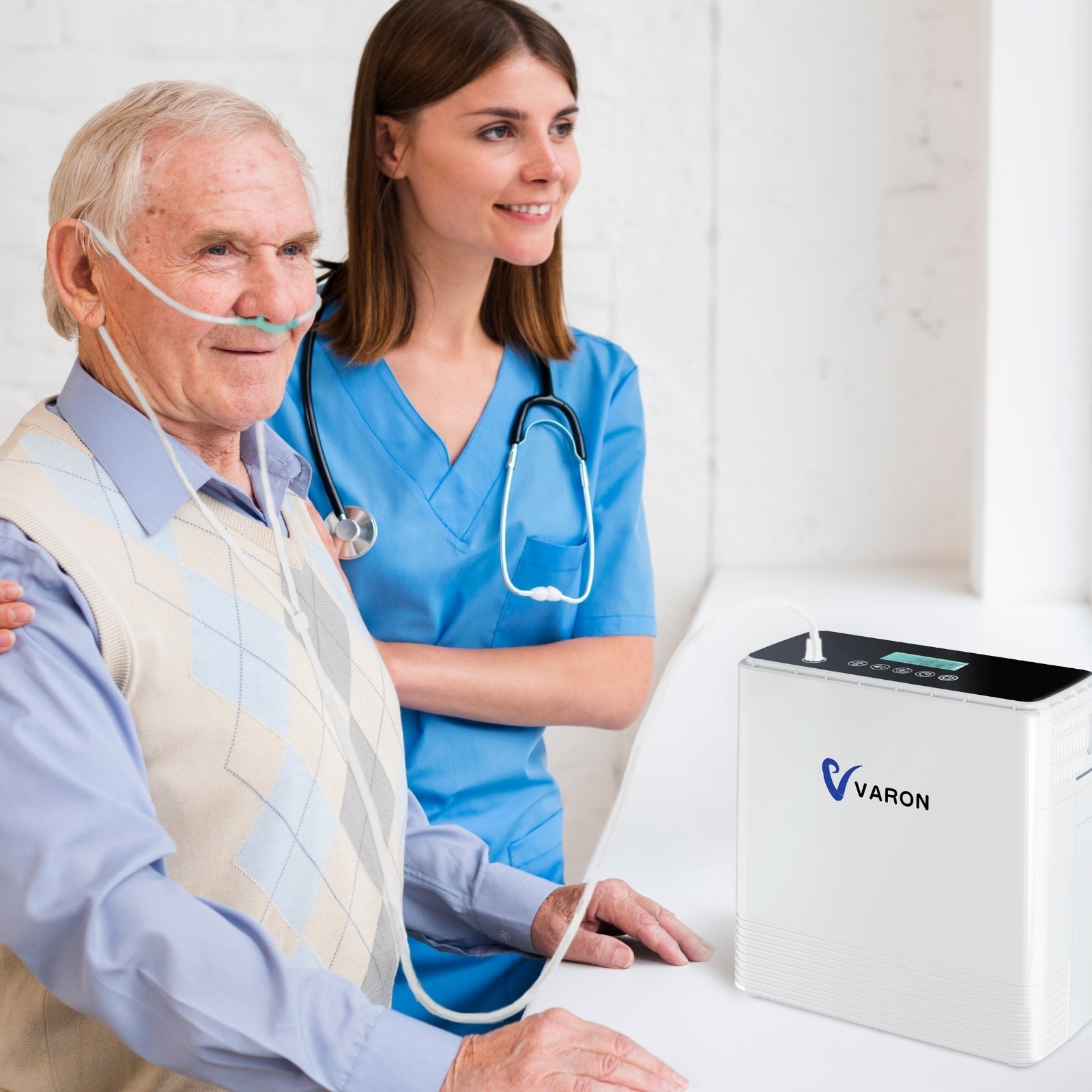 VARON VP-6 | Continuous Flow Portable Oxygen Concentrator (1-6 settings)