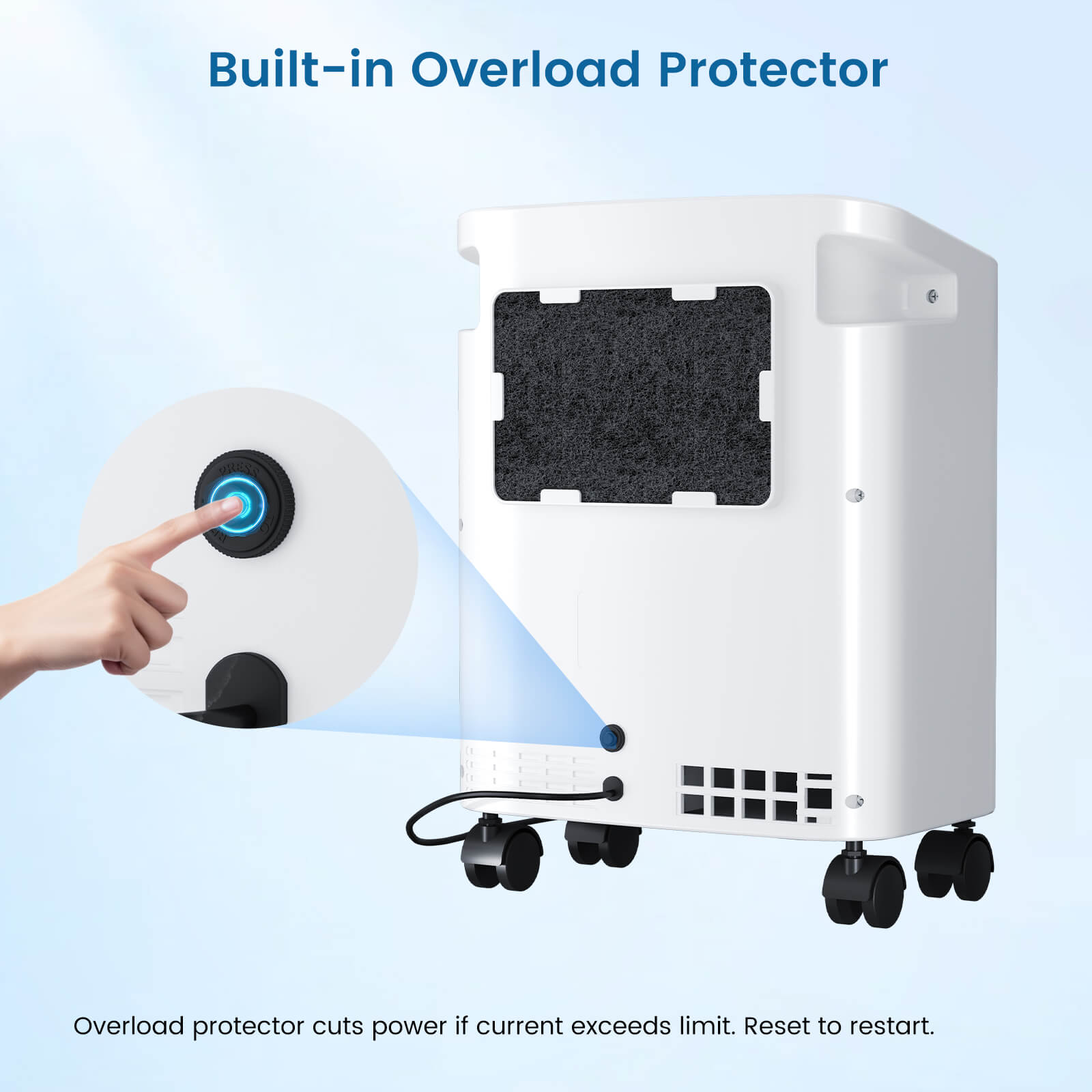 VARON  1-10L/Min Home Oxygen Concentrator Serene 3