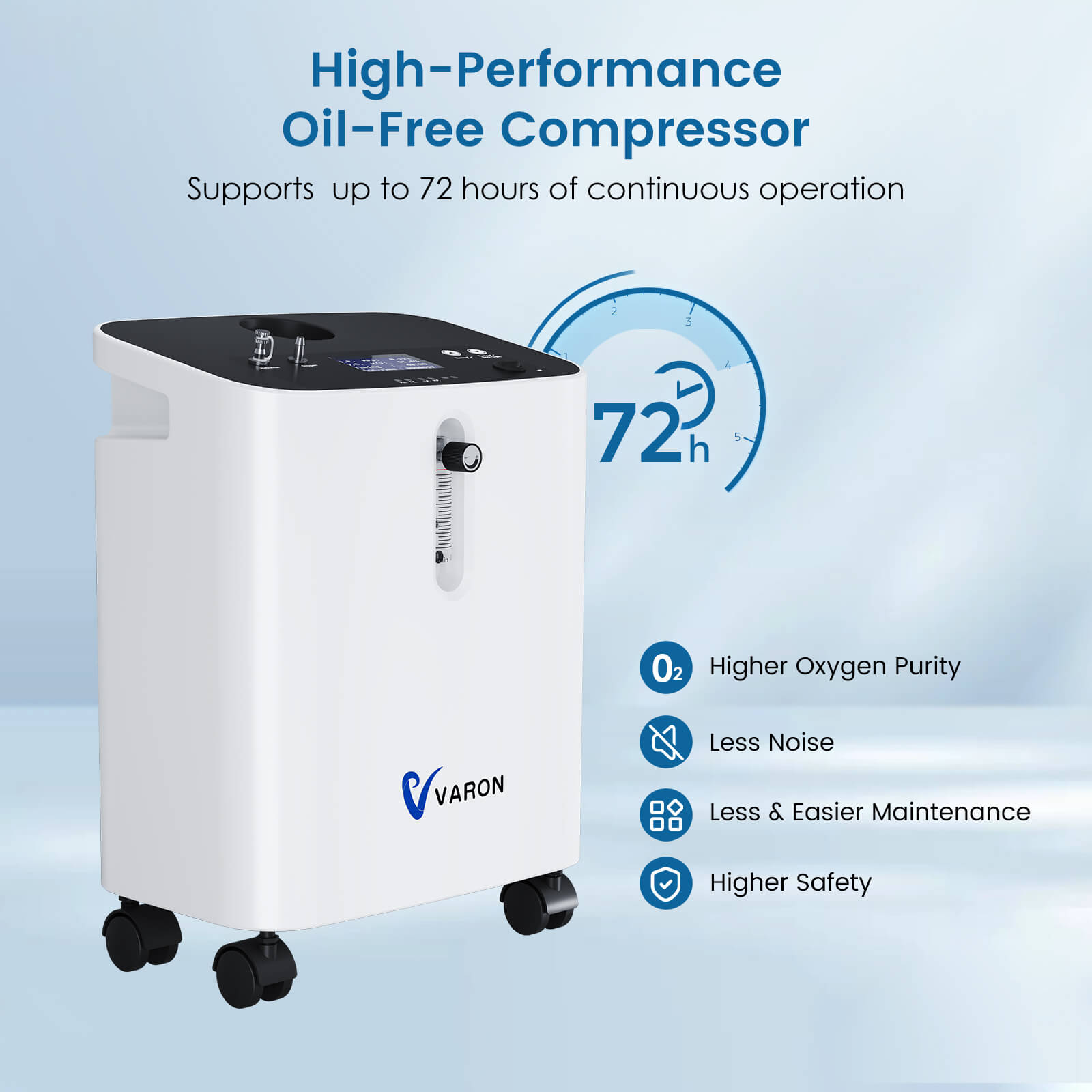 VARON  1-10L/Min Home Oxygen Concentrator VH-3 PRO
