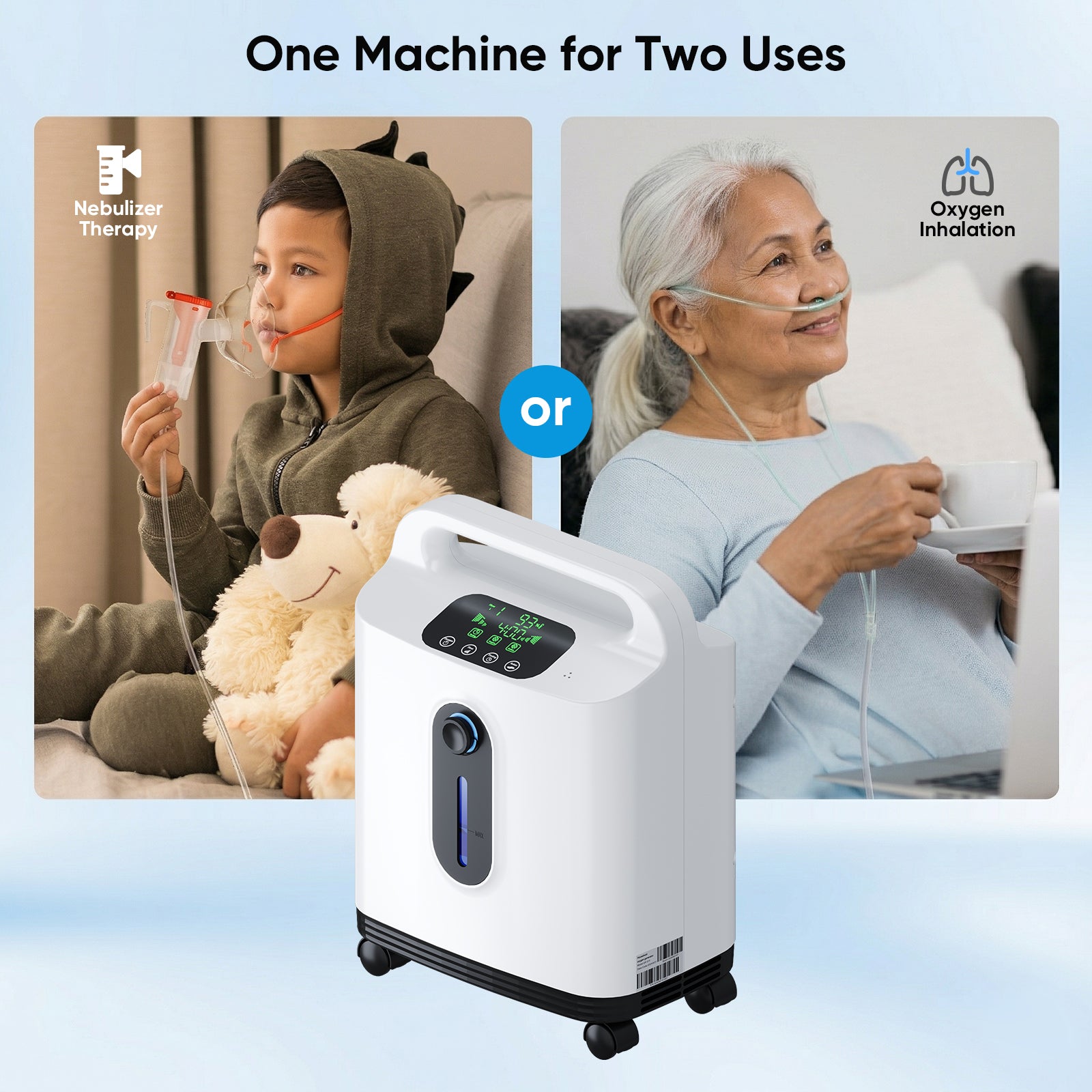 VARON  1-8L/Min Home Oxygen Concentrator DF-011