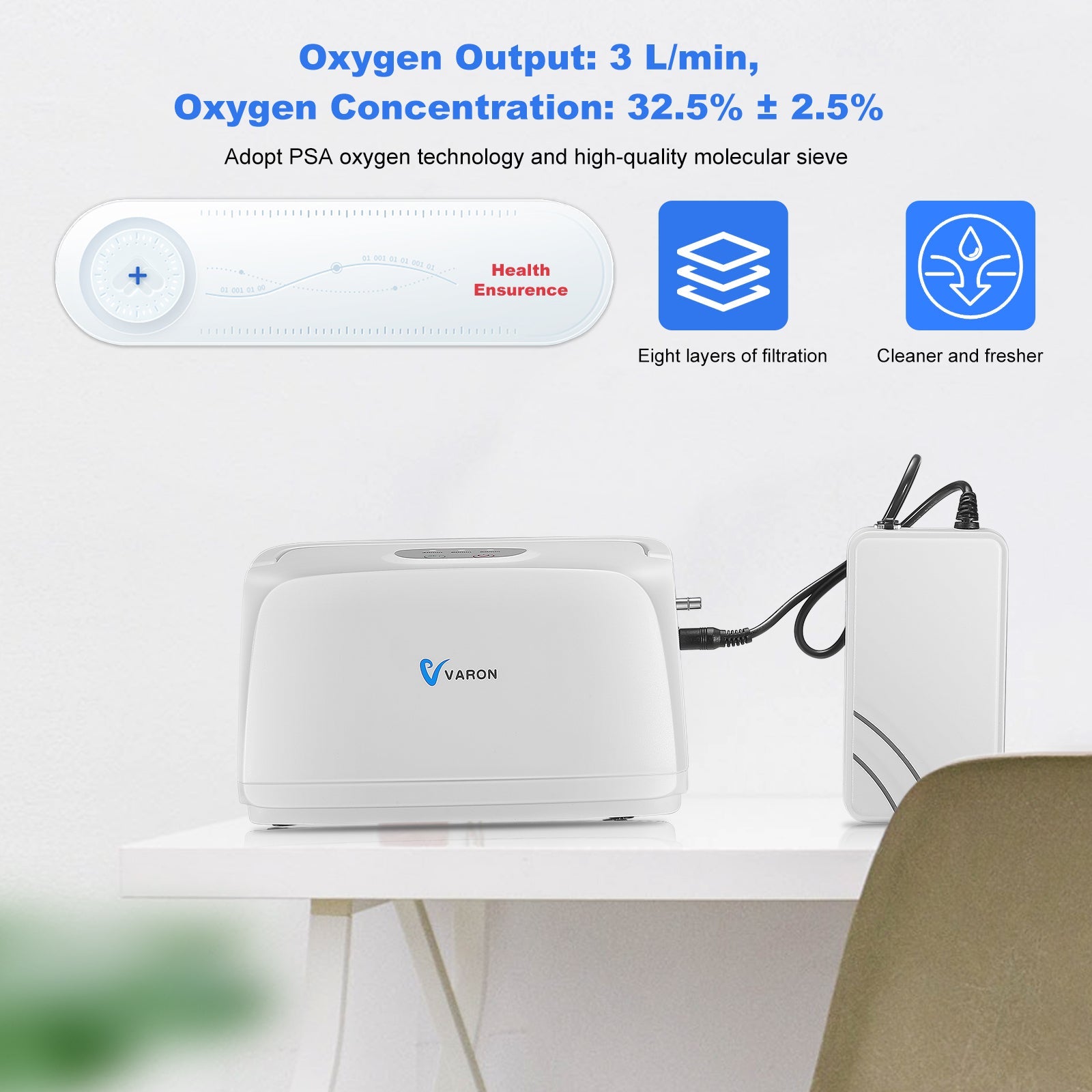 VARON VL-1 |  Mini On-the-Go Oxygen Companion