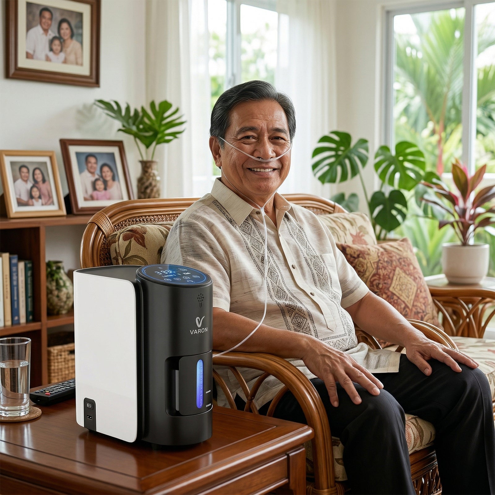 VARON VH-1 | Continuous Flow Home Oxygen Concentrator (1-7 settings)