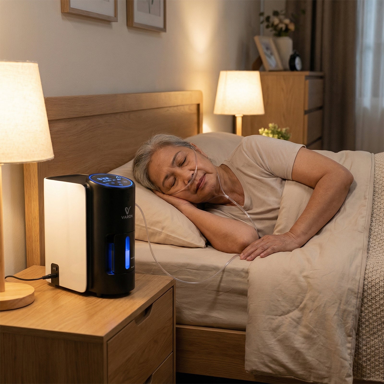 VARON VH-1 | Continuous Flow Home Oxygen Concentrator (1-7 settings)