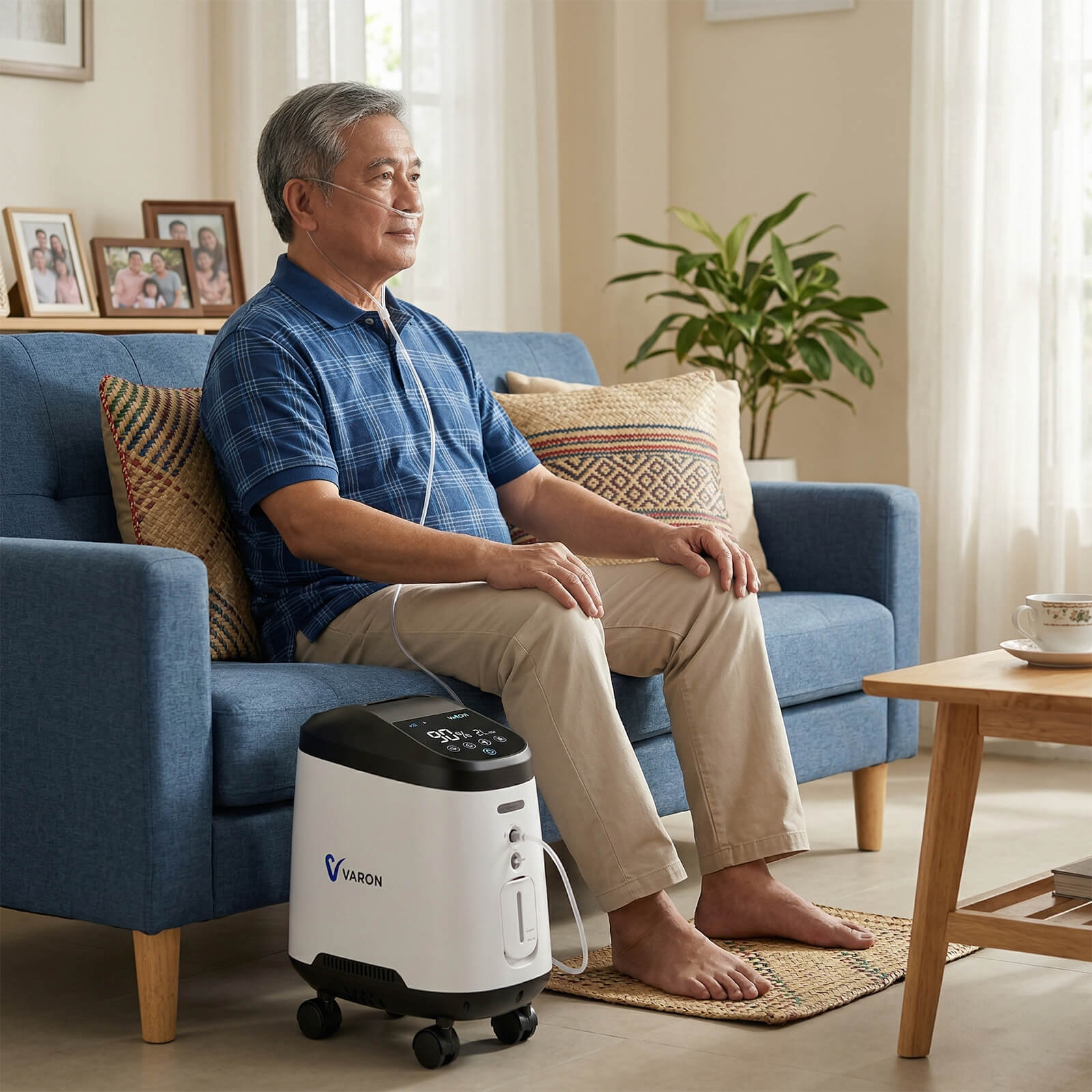 VARON VH-2 Pro | Continuous Flow Home Oxygen Concentrator (1-8 settings)
