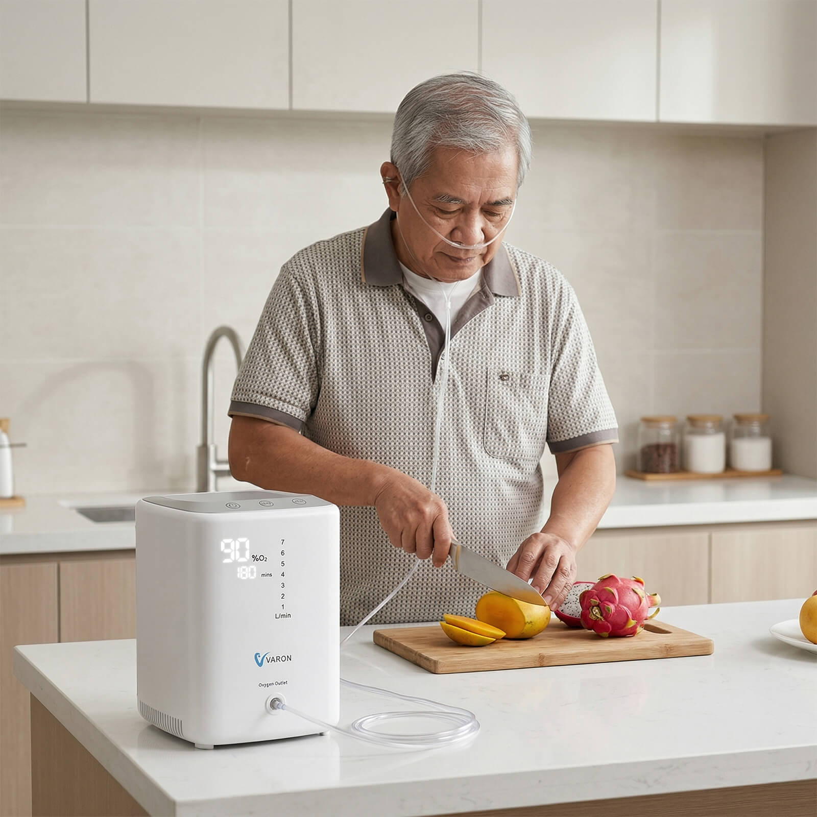 VARON VH-3 | Continuous Flow Home Oxygen Concentrator (1-7 settings)