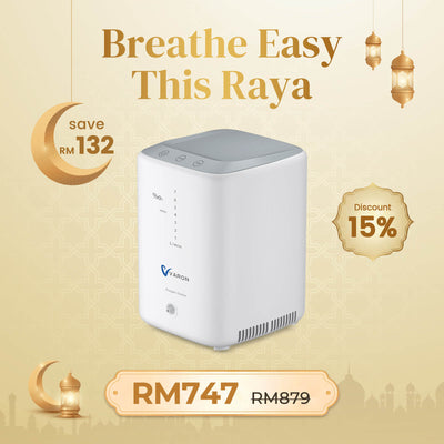 VARON VH-3 | Continuous Flow Home Oxygen Concentrator (1-7 settings)