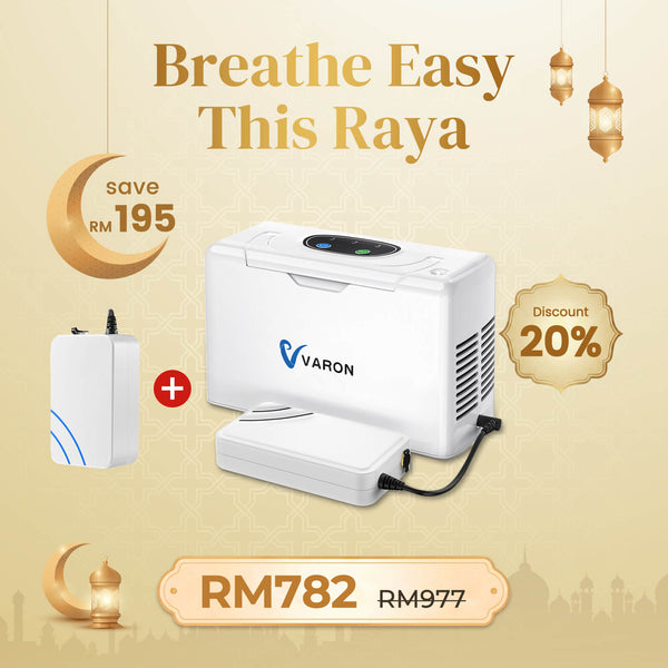 VARON VL-2 Oxygen Concentrator Combo with Extra Battery