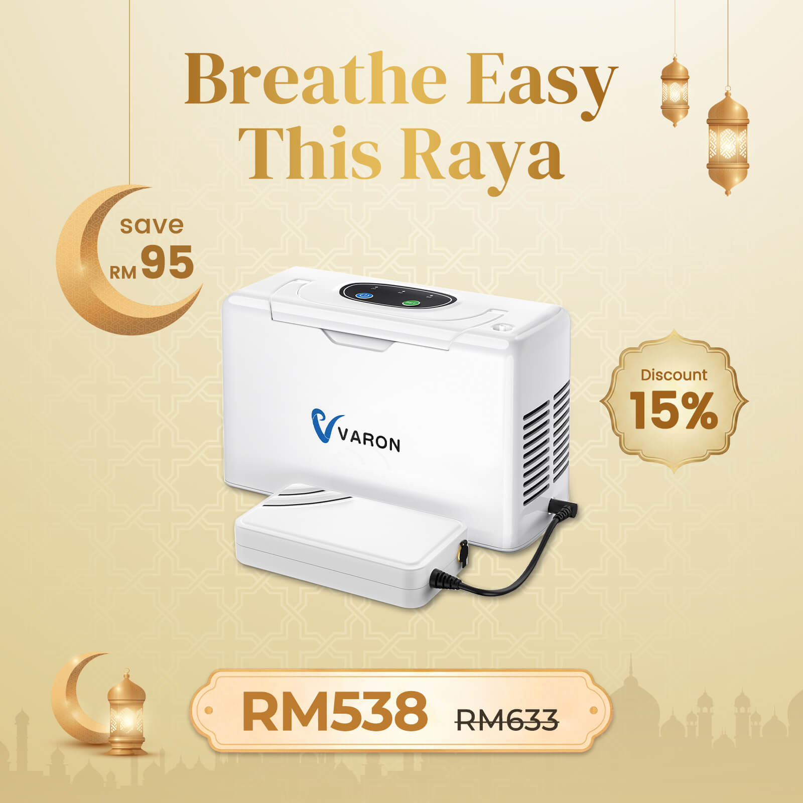 VARON VL-2 |  3L On-the-Go Oxygen Companion