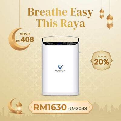 VARON VP-1 | Pulse Flow Portable Oxygen Concentrator (1-5 settings)