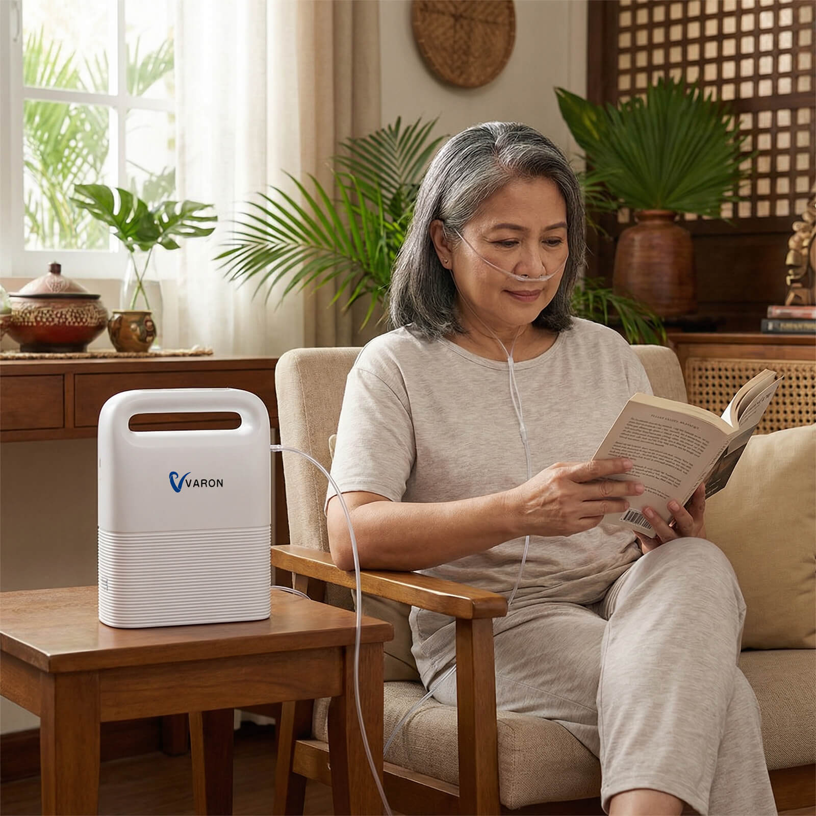 VARON VP-2 | Pulse Flow Portable Oxygen Concentrator (1-5 settings)