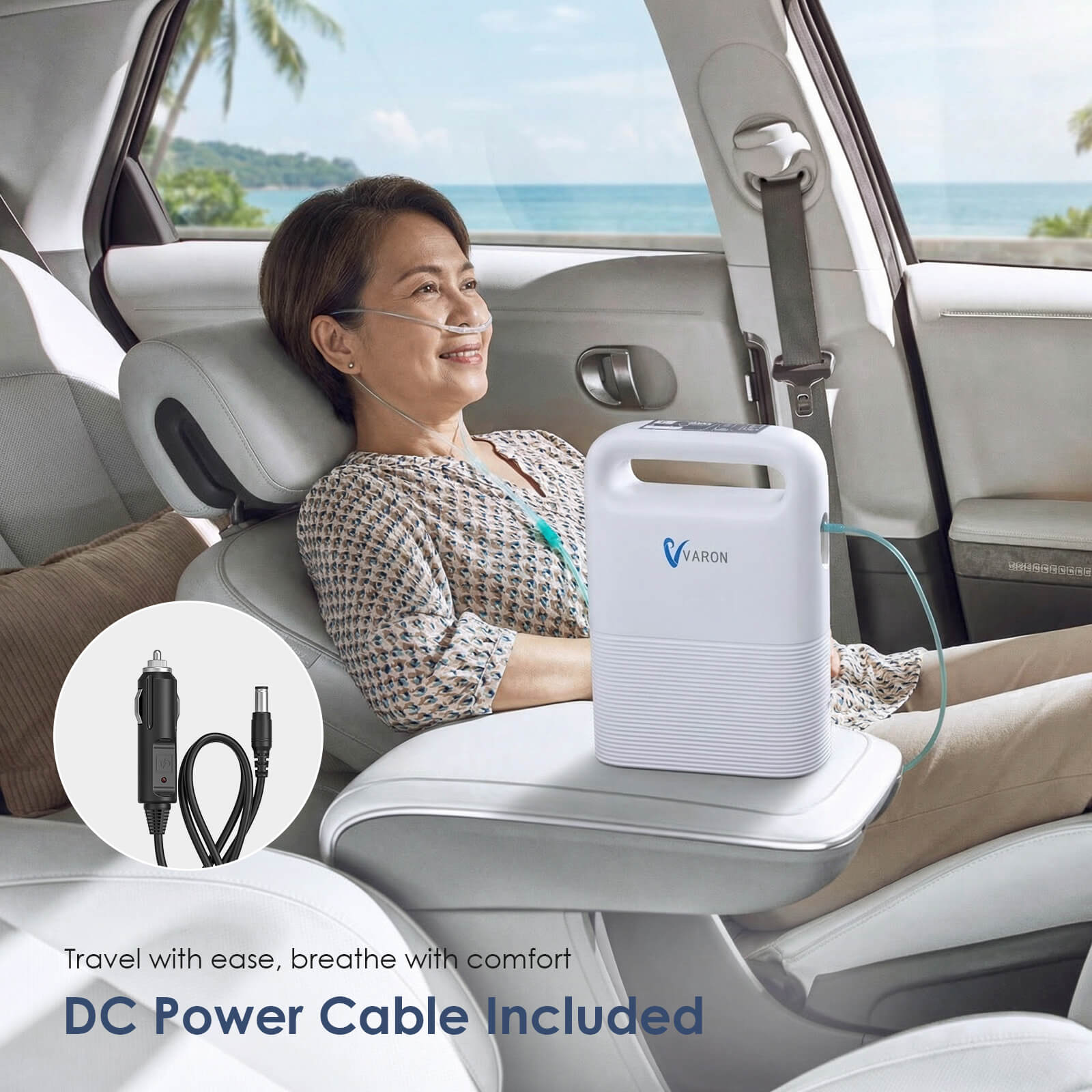 VARON VP-2 | Pulse Flow Portable Oxygen Concentrator (1-5 settings)