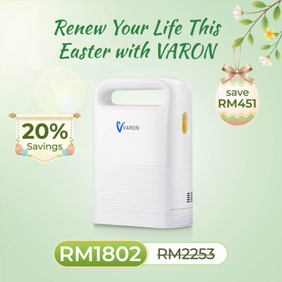 VARON VP-2 | Pulse Flow Portable Oxygen Concentrator (1-5 settings)