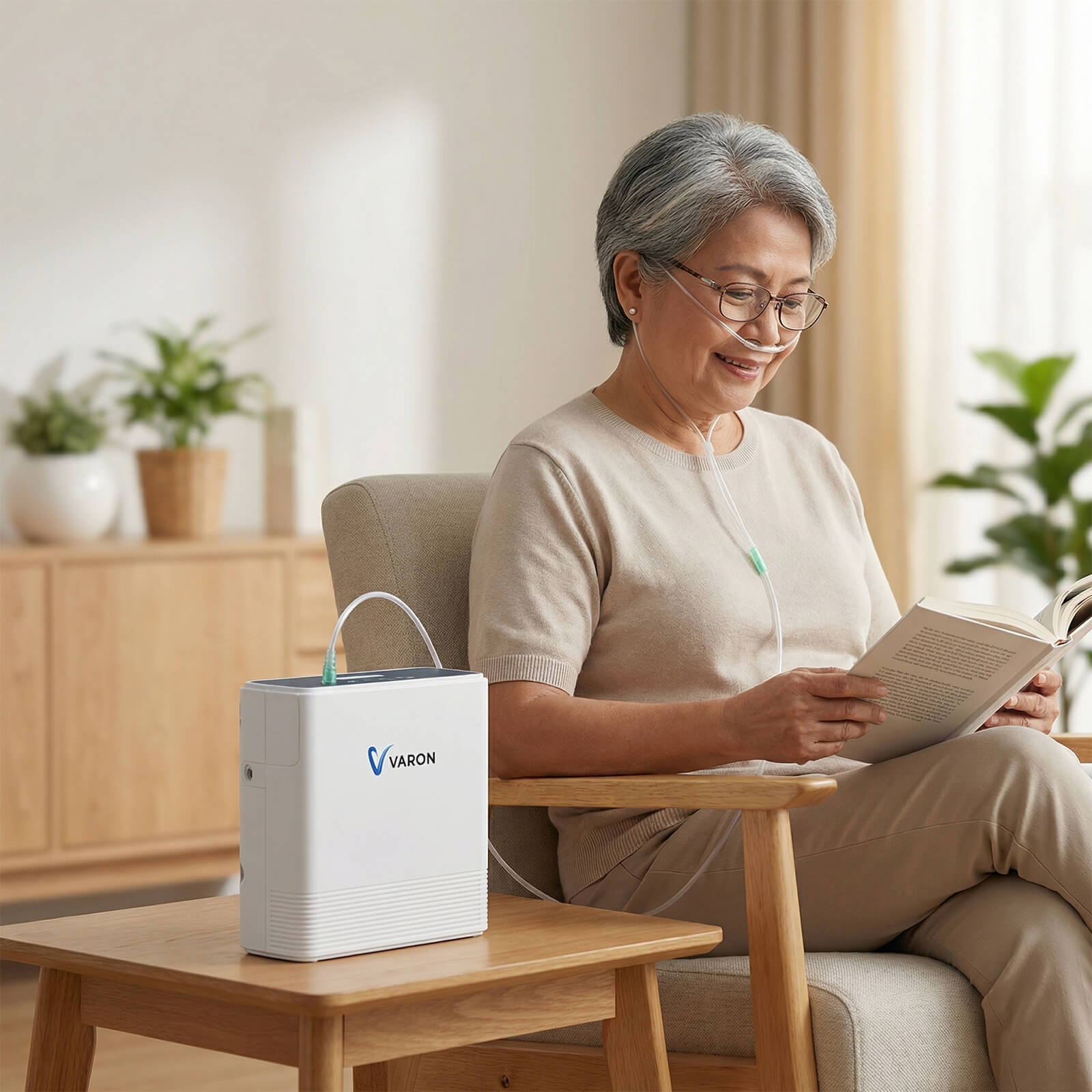 VARON VP-6 | Continuous Flow Portable Oxygen Concentrator (1-6 settings)