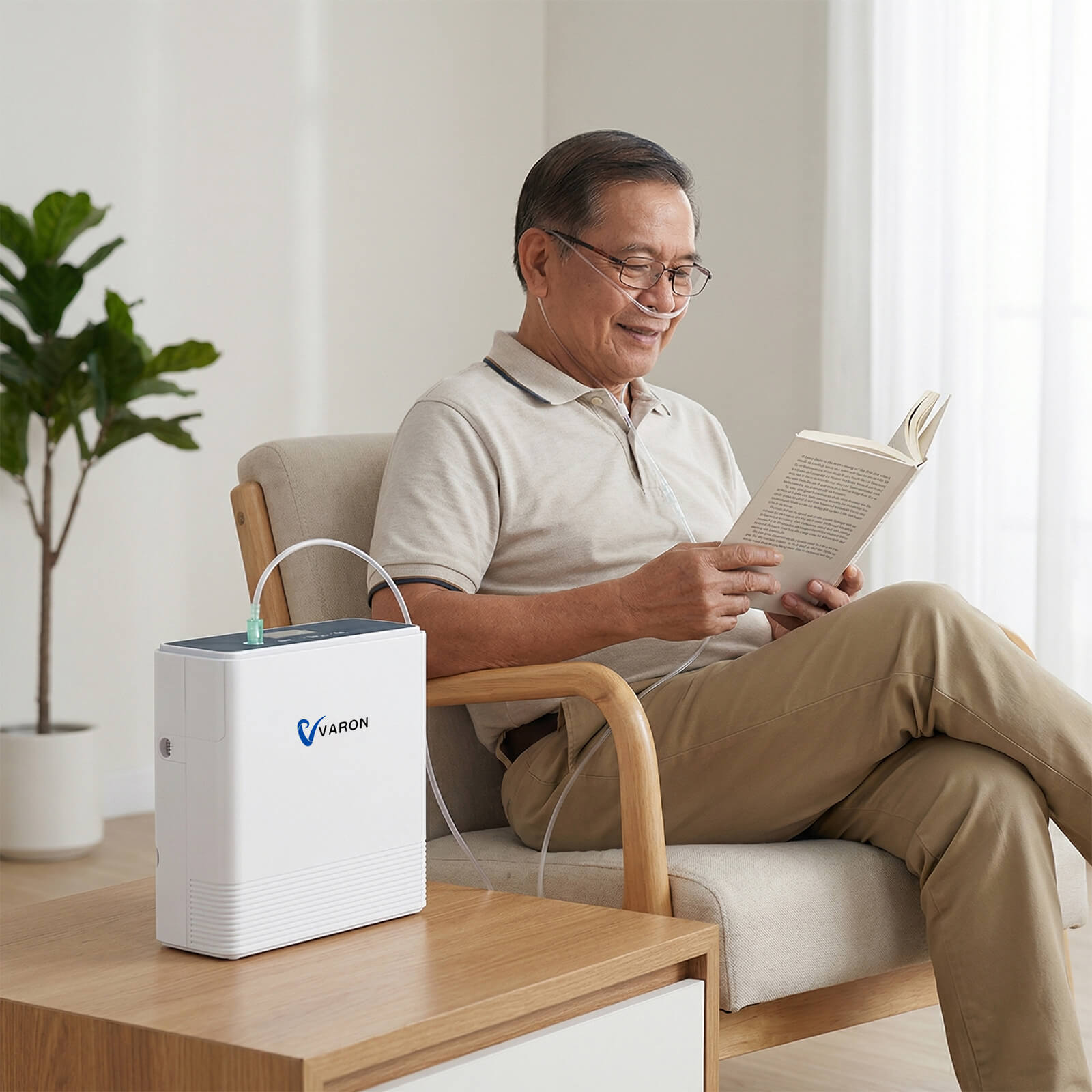 VARON VP-6 | Continuous Flow Portable Oxygen Concentrator (1-6 settings)